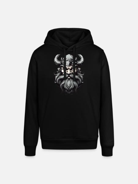 horned helmet - Stanley/Stella SOUNDER Unisex Hoodie - black