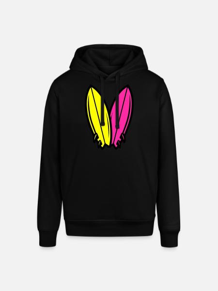 Surfboard Icon Surfing - Stanley/Stella SOUNDER Unisex Hoodie - black