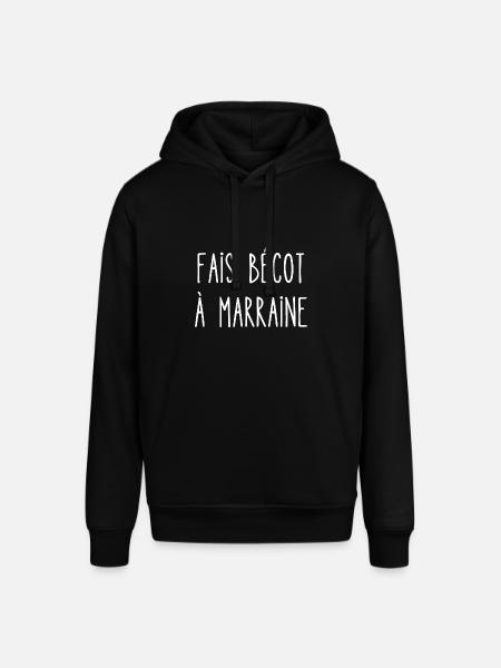 fais bécot à marraine - Sweat à capuche SOUNDER Stanley/Stella Unisexe - noir