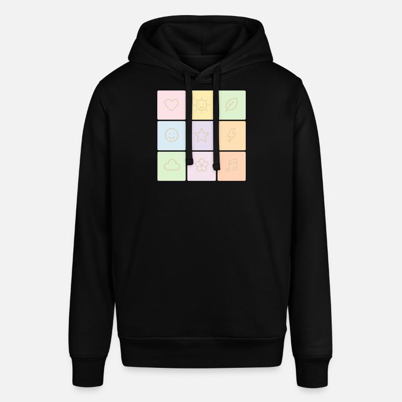 Pastel Bento Vibes - Stanley/Stella SOUNDER Unisex Hoodie - black