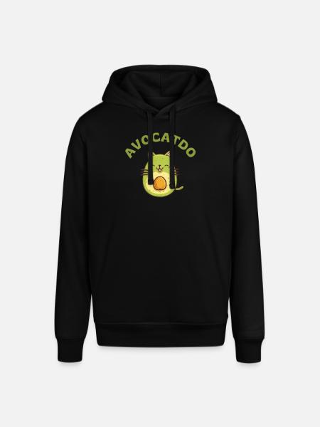 Avocado Cat - Avocatdo - Stanley/Stella SOUNDER Unisex Hoodie - black