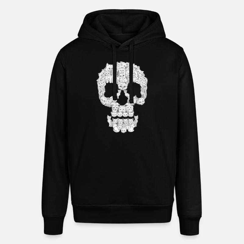 Crâne de chat Graphique - Sweat à capuche SOUNDER Stanley/Stella Unisexe - noir