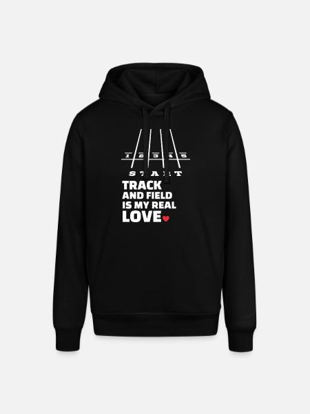 I love athletics - Stanley/Stella SOUNDER Unisex Hoodie - black