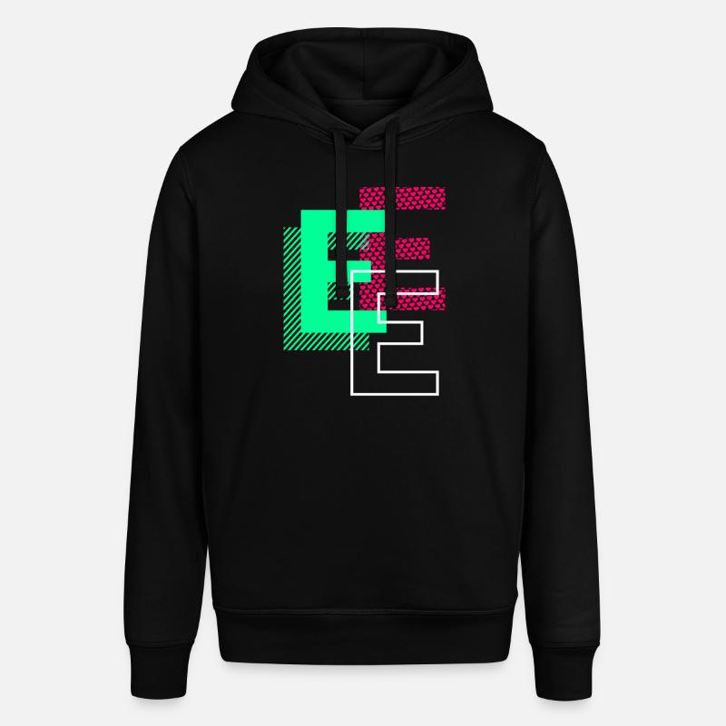 Anfangsbuchstabe E Design Geschenk - Stanley/Stella Unisex Hoodie SOUNDER - Schwarz