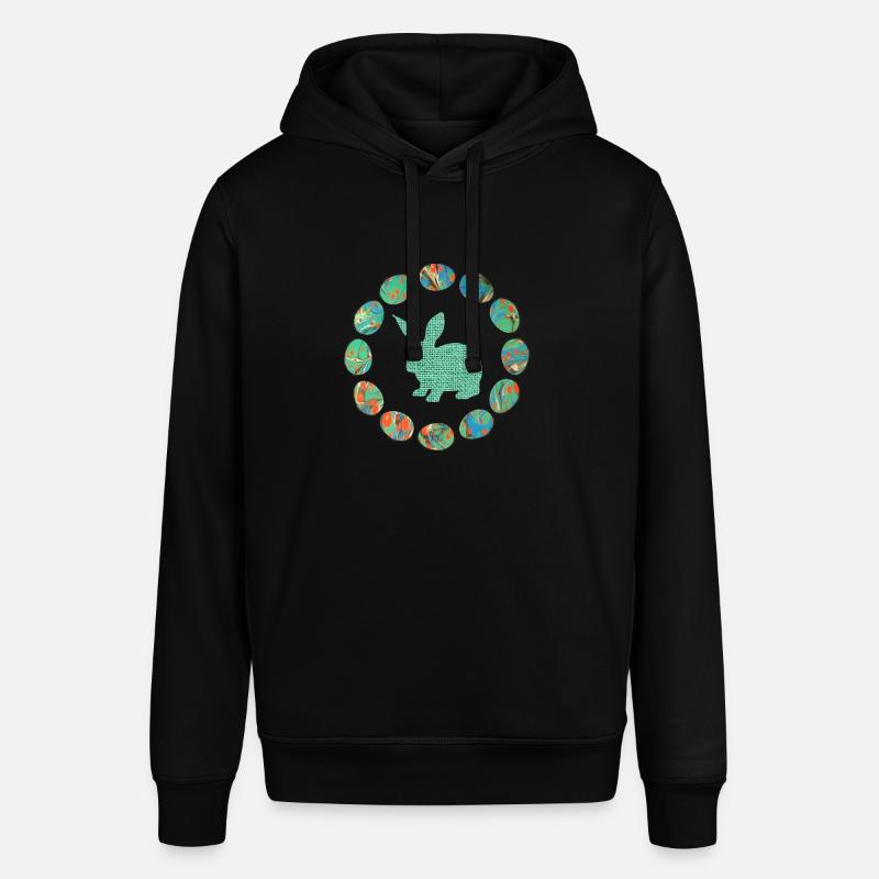 hase im eierkranz e 4 - Stanley/Stella Unisex Hoodie SOUNDER - Schwarz