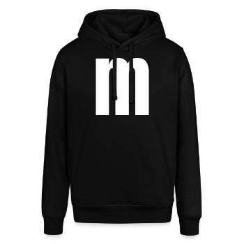 M - Stanley/Stella Unisex Hoodie SOUNDER - Schwarz - Vorne - Alina (178cm) & Michal (187cm)