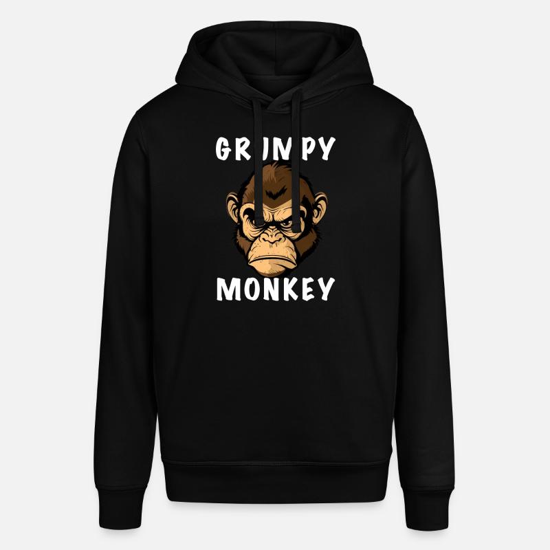 GRUMPY MONKEY - Stanley/Stella Unisex Hoodie SOUNDER - Schwarz