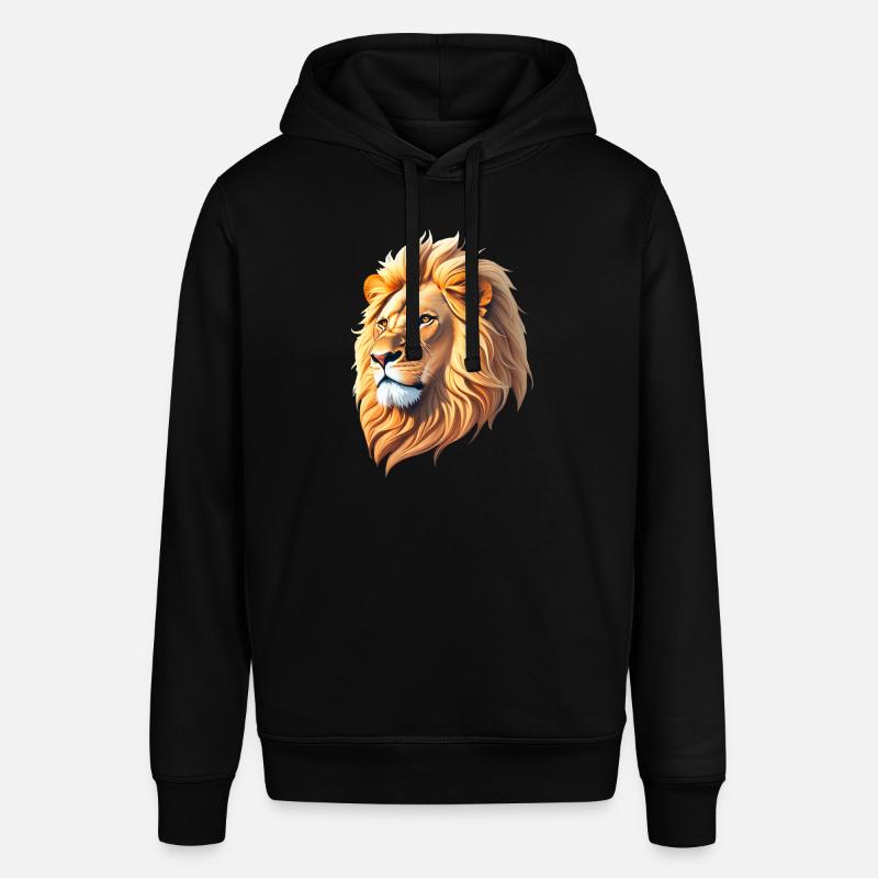 Tête de lion majestueuse - Sweat à capuche SOUNDER Stanley/Stella Unisexe - noir