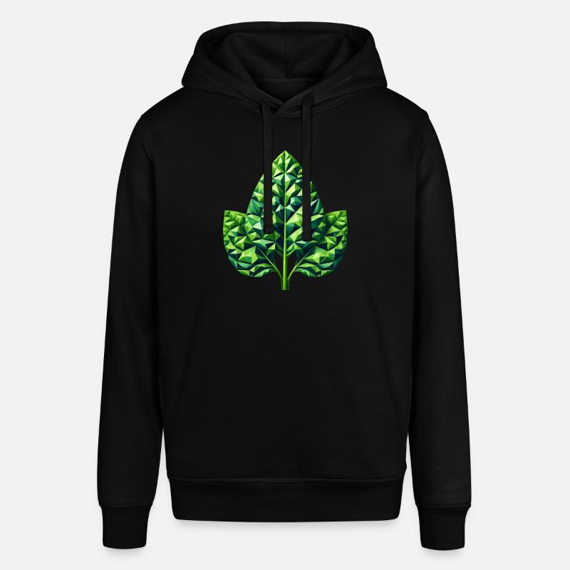 Épinards géométriques splendeur feuille verte - Sweat à capuche SOUNDER Stanley/Stella Unisexe - noir