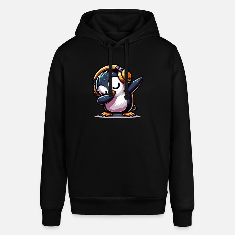 Pingouin à tamponner - Sweat à capuche SOUNDER Stanley/Stella Unisexe - noir