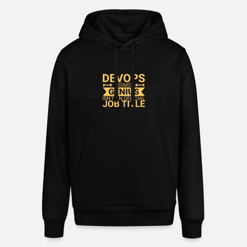 "DevOps Genius | Software Development" - Stanley/Stella SOUNDER Unisex Hoodie - black
