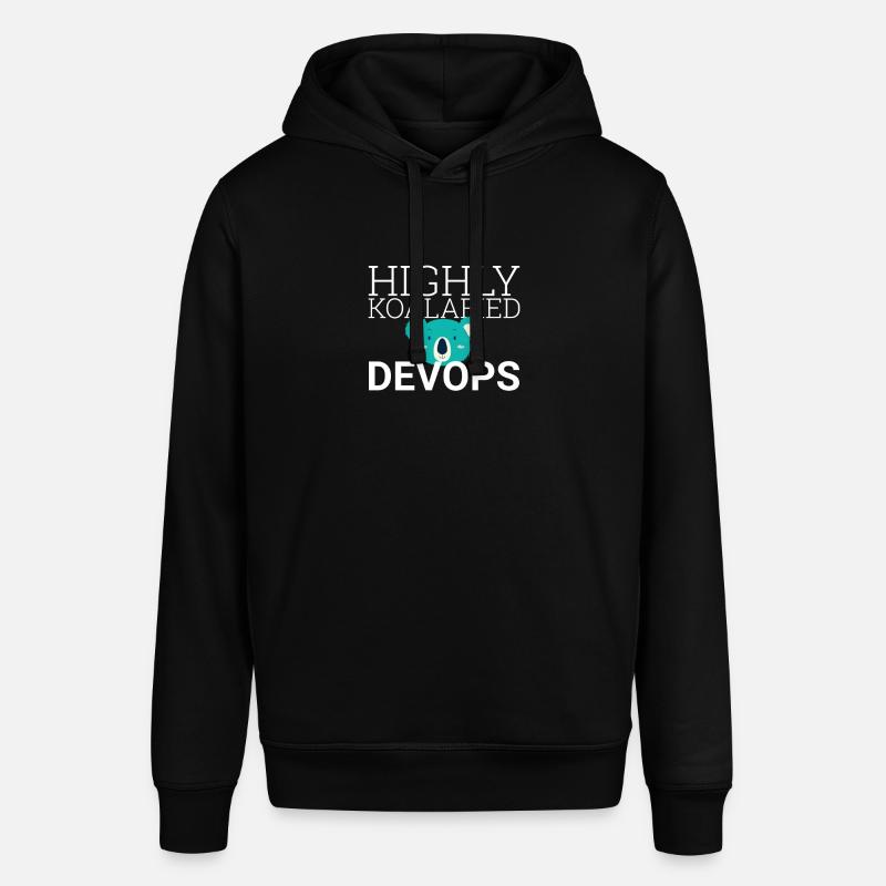 "DevOps Koalafied | Softwareentwicklung" - Stanley/Stella Unisex Hoodie SOUNDER - Schwarz