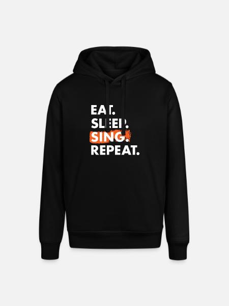 Singer Eat Sleep Singing - Stanley/Stella Unisex Hoodie SOUNDER - Schwarz