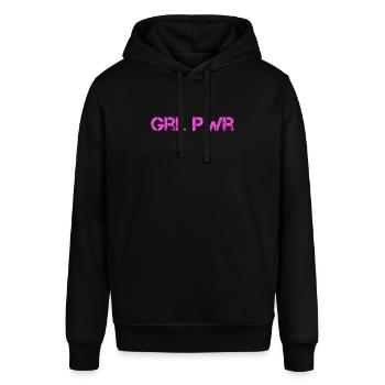 Girlpower pink - Stanley/Stella Unisex Hoodie SOUNDER - Schwarz - Vorne - Alina (178cm) & Michal (187cm)
