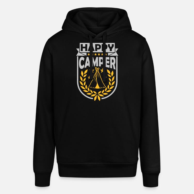 Happy Camper Logo Tente - Sweat à capuche SOUNDER Stanley/Stella Unisexe - noir