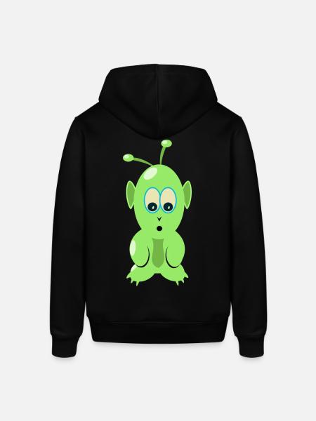 Martiaans shirt, voor de alien en UFO fan - Stanley/Stella Uniseks biologische hoodie SOUNDER - zwart