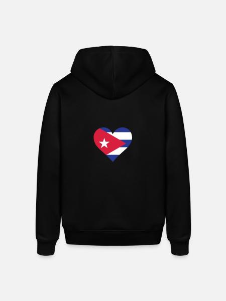 A heart for Cuba - Stanley/Stella SOUNDER Unisex Hoodie - black