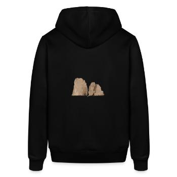 Stones / Rocks - Stanley/Stella SOUNDER Unisex Hoodie - black - Back - Alina (178cm)