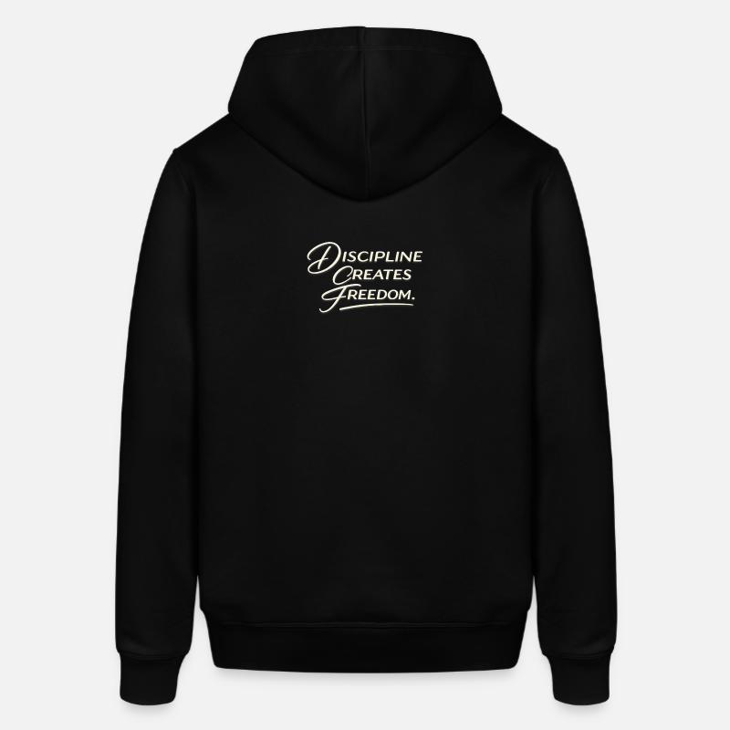 Discipline Creates Freedom Script - Sweat à capuche SOUNDER Stanley/Stella Unisexe - noir