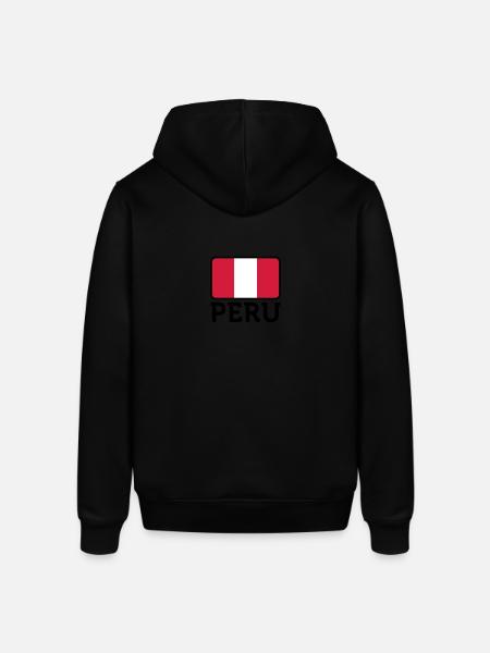 National Flag of Peru - Stanley/Stella SOUNDER Unisex Hoodie - black