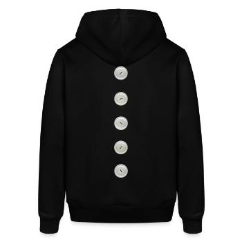 Bouton Boutons Illusion 5 Faux Pois Drôle Chic - Sweat à capuche SOUNDER Stanley/Stella Unisexe - noir - Dos - Alina (178cm)