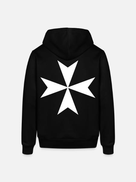 Croix de Malte - Sweat à capuche SOUNDER Stanley/Stella Unisexe - noir