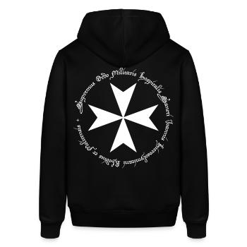 Croix de l'Ordre des Hospitaliers - Sweat à capuche SOUNDER Stanley/Stella Unisexe - noir - Dos - Alina (178cm)