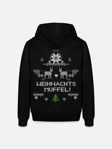 Christmas grouch, Ugly Christmas - Stanley/Stella SOUNDER Unisex Hoodie - black