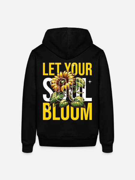 Lass deine Seele blühen - Stanley/Stella Unisex Hoodie SOUNDER - Schwarz