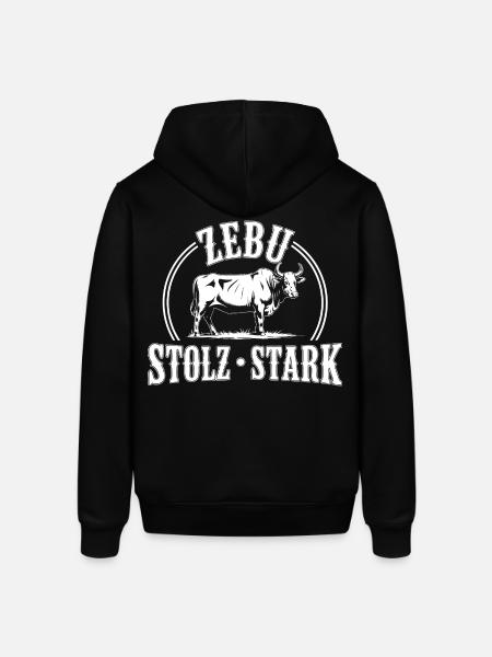 Zebu Stolz Stark Logo - Stanley/Stella Unisex Hoodie SOUNDER - Schwarz