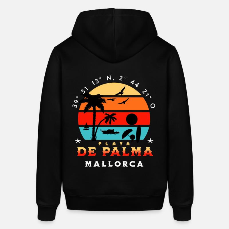 Vacances Majorque - Sweat à capuche SOUNDER Stanley/Stella Unisexe - noir