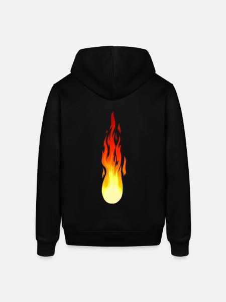 Comet Flame Fire Inferno Flame Fiery - Stanley/Stella SOUNDER Unisex Hoodie - black
