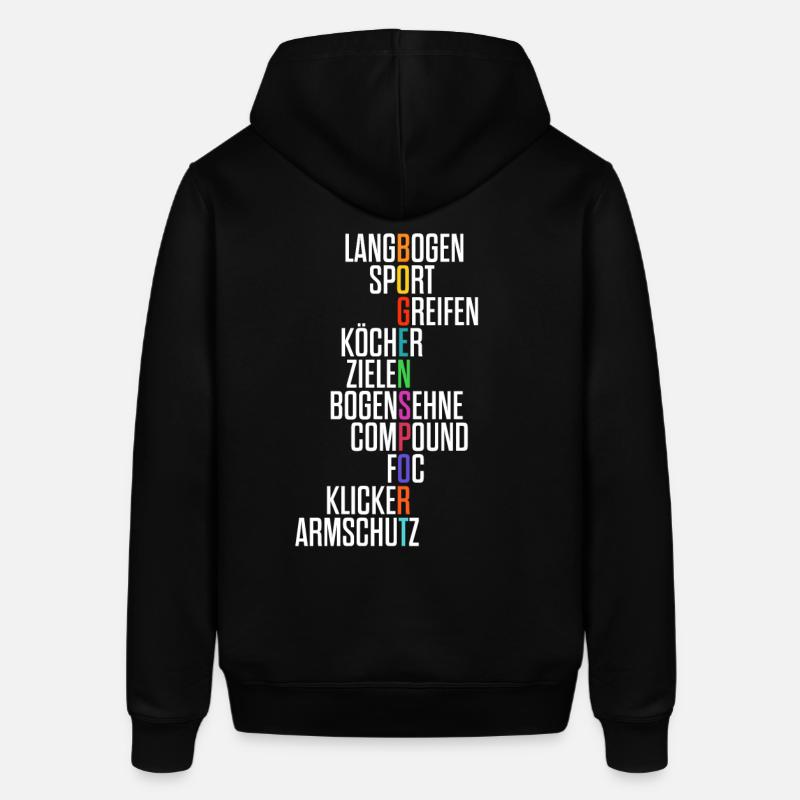 Bogenschießen Feldbogenschießen Langbogen Bogen - Stanley/Stella Unisex Hoodie SOUNDER - Schwarz