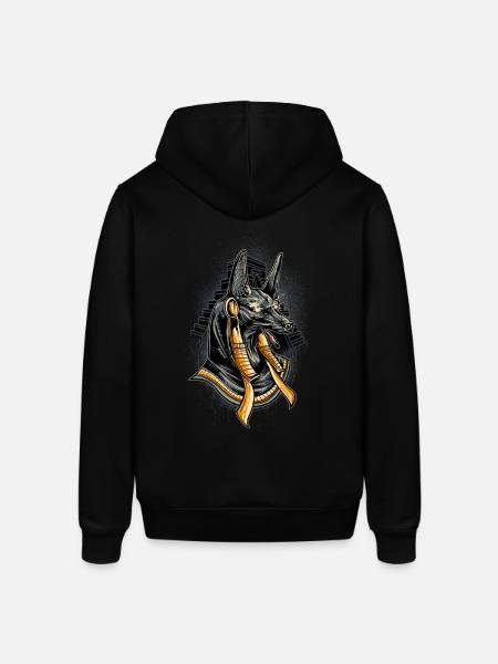Anubis Egyptian god deity gift - Stanley/Stella SOUNDER Unisex Hoodie - black