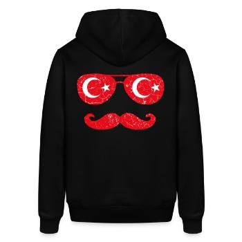 Drôle de t-shirt turc - Sweat à capuche SOUNDER Stanley/Stella Unisexe - noir - Dos - Alina (178cm)