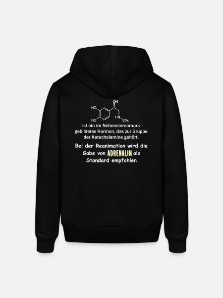 Rettungsdienst,Adrenalin als Notfall Medikament, - Stanley/Stella Unisex Hoodie SOUNDER - Schwarz