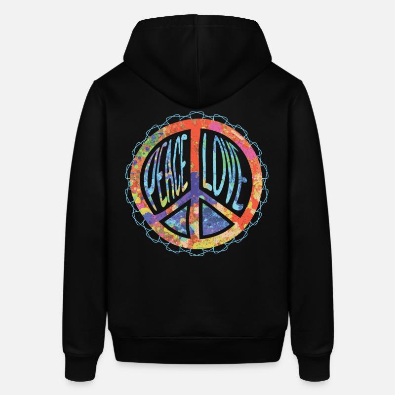 Harmonie de signe de paix - Sweat à capuche SOUNDER Stanley/Stella Unisexe - noir
