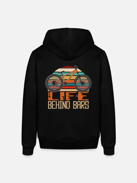 Mountain bike life behind bars downhill gift - Stanley/Stella SOUNDER Unisex Hoodie - black
