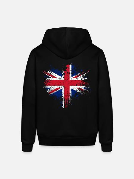 Union Jack - British Flag - Stanley/Stella SOUNDER Unisex Hoodie - black
