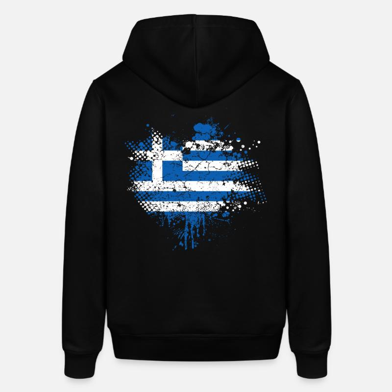 Drapeau de la grèce - Sweat à capuche SOUNDER Stanley/Stella Unisexe - noir