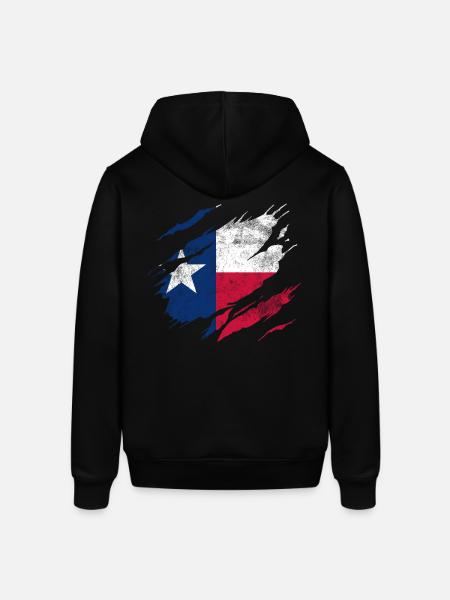 Drapeau du Texas - Sweat à capuche SOUNDER Stanley/Stella Unisexe - noir