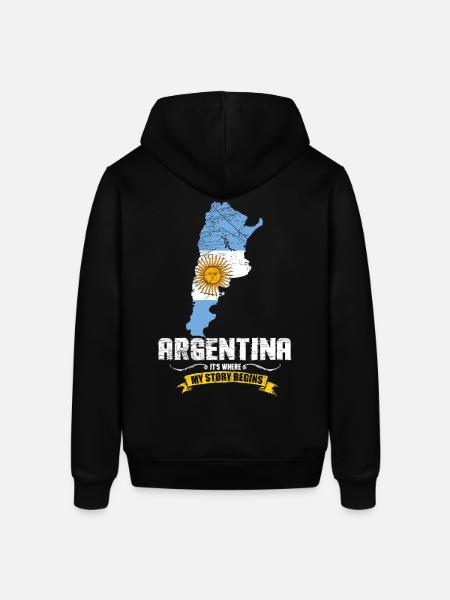 Argentinien - Stanley/Stella Unisex Hoodie SOUNDER - Schwarz