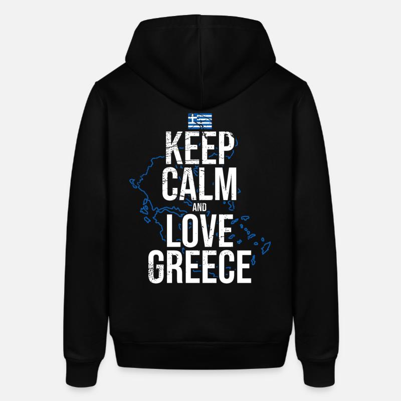 J’aime la Grèce - Sweat à capuche SOUNDER Stanley/Stella Unisexe - noir