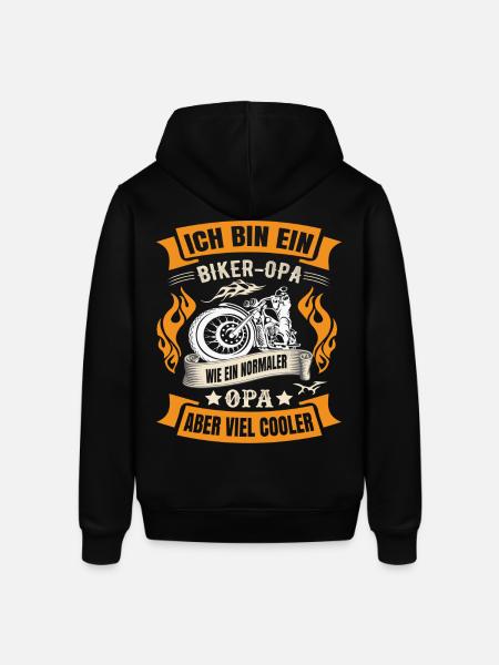 Biker Opa - Stanley/Stella Unisex Hoodie SOUNDER - Schwarz