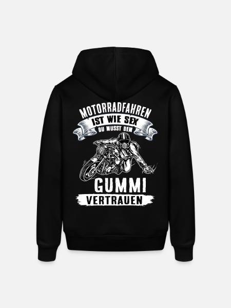 Motorradfahrer Biker Geschenk - Stanley/Stella Unisex Hoodie SOUNDER - Schwarz