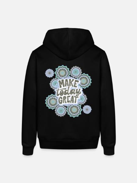 Saying, Positive Saying, Motivational Saying - Stanley/Stella SOUNDER Unisex Hoodie - black