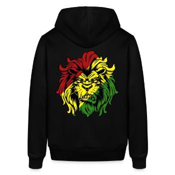 Rasta Lion Roots Reggae Musique Jah Jamaïque cadeau - Sweat à capuche SOUNDER Stanley/Stella Unisexe - noir - Dos - Alina (178cm)