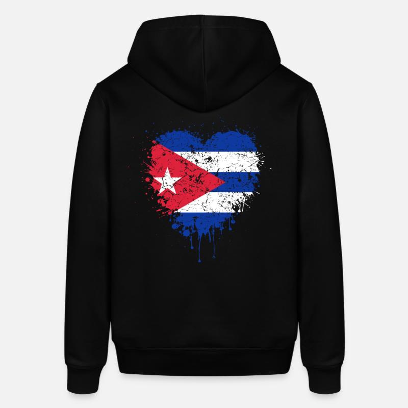 Drapeau de Cuba - Sweat à capuche SOUNDER Stanley/Stella Unisexe - noir