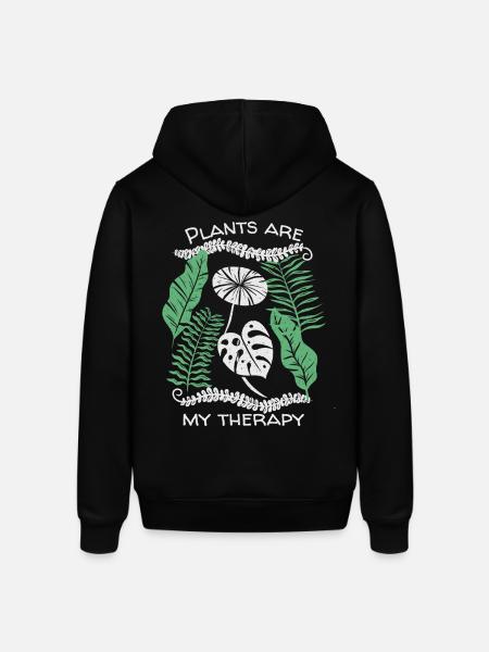 Plant-Therapy, funny saying, plants - Stanley/Stella SOUNDER Unisex Hoodie - black