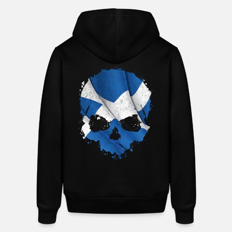 Ecosse drapeau crâne - Sweat à capuche SOUNDER Stanley/Stella Unisexe - noir